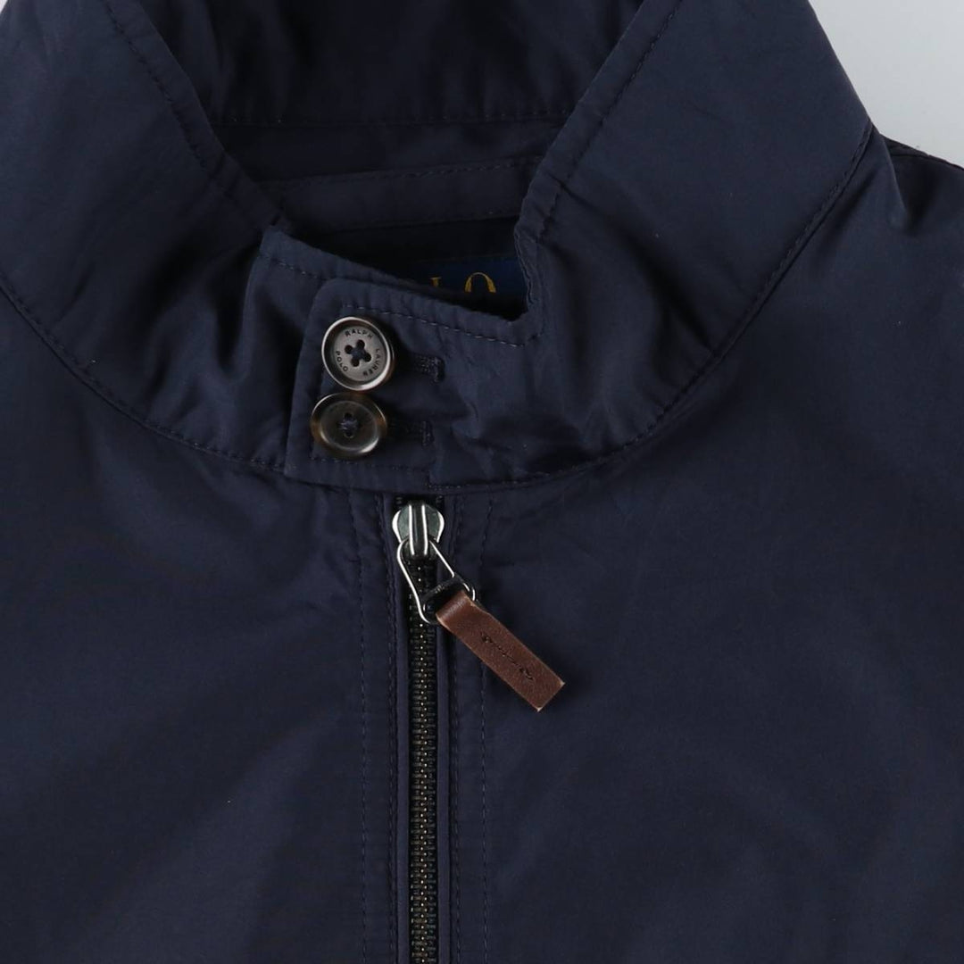 Ralph Lauren POLO RALPH LAUREN Harrington Jacket Swing Top Men's L size polyester navy blue type Vintage Second Hand