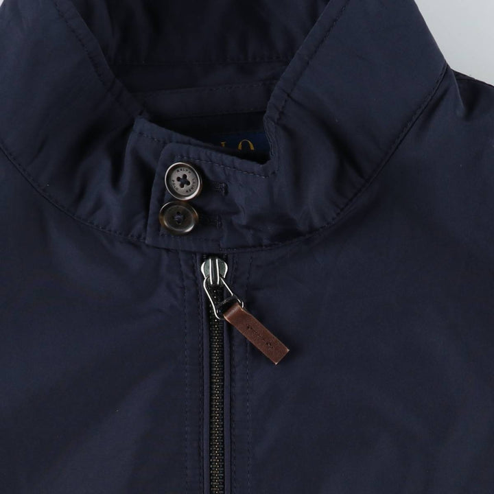 Ralph Lauren POLO RALPH LAUREN Harrington Jacket Swing Top Men's L size polyester navy blue type Vintage Second Hand