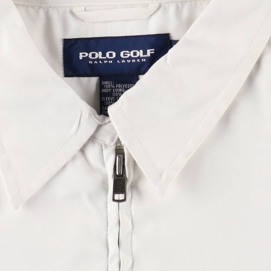 Ralph Lauren POLO GOLF Swing Top Sports Jacket Men's XL polyester white type Vintage Second Hand