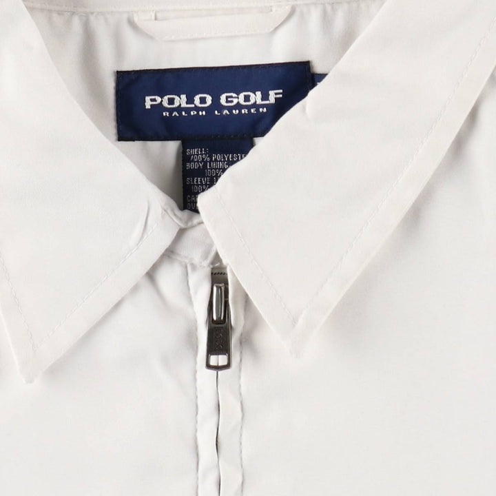 Ralph Lauren POLO GOLF Swing Top Sports Jacket Men's XL polyester white type Vintage Second Hand