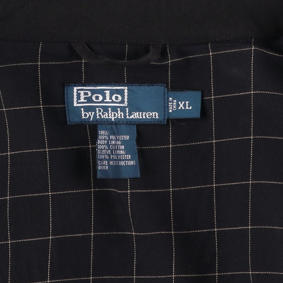 Ralph Lauren POLO by Ralph Lauren Swing Top Sports Jacket Men's XL polyester black type Vintage Second Hand