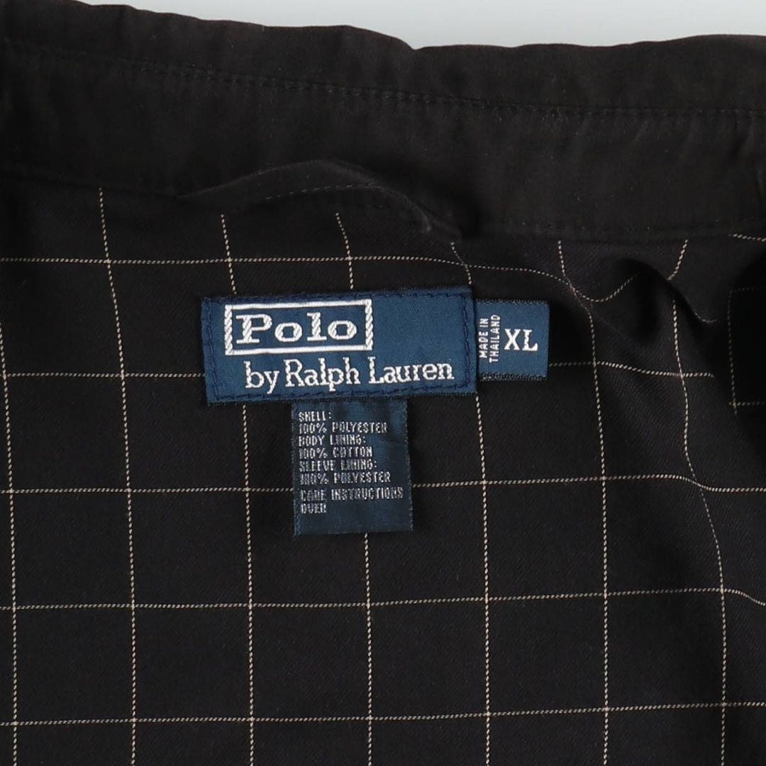 Ralph Lauren POLO by Ralph Lauren Swing Top Sports Jacket Men's XL polyester black type Vintage Second Hand