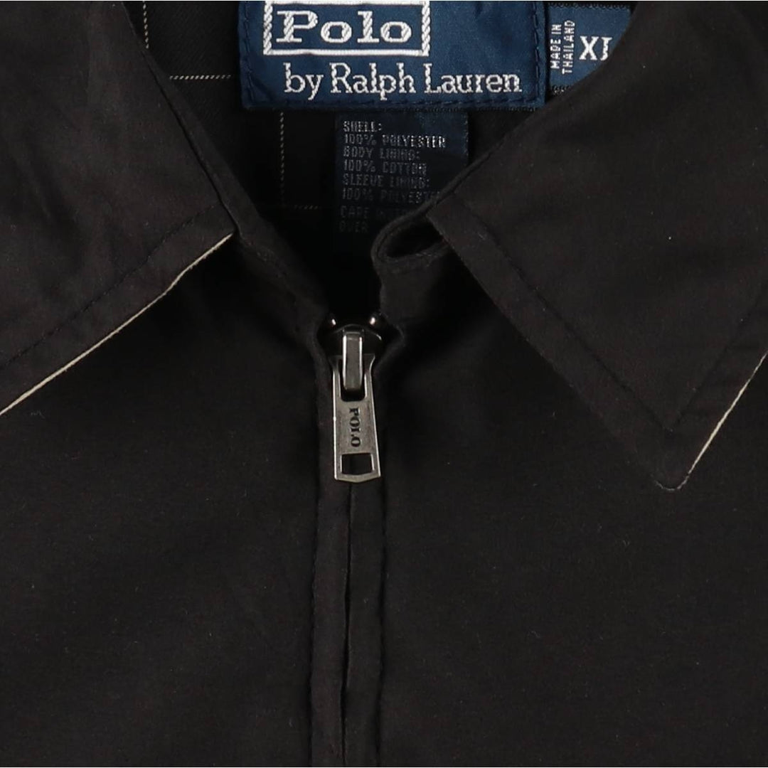 Ralph Lauren POLO by Ralph Lauren Swing Top Sports Jacket Men's XL polyester black type Vintage Second Hand