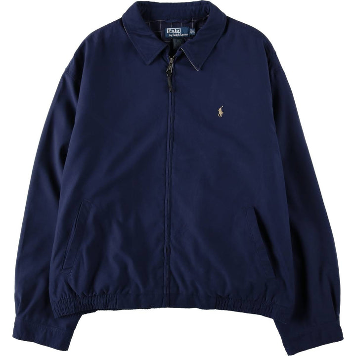 Ralph Lauren POLO by Ralph Lauren Swing Top Sports Jacket Men's XL polyester Navy blue Vintage Second Hand