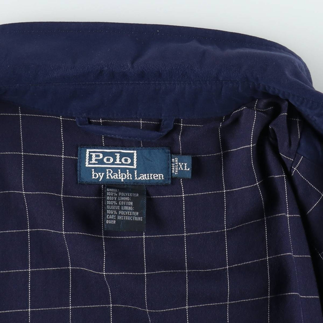 Ralph Lauren POLO by Ralph Lauren Swing Top Sports Jacket Men's XL polyester Navy blue Vintage Second Hand