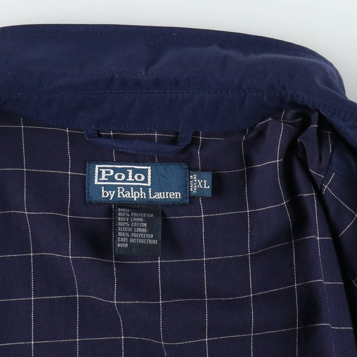 Ralph Lauren POLO by Ralph Lauren Swing Top Sports Jacket Men's XL polyester Navy blue Vintage Second Hand