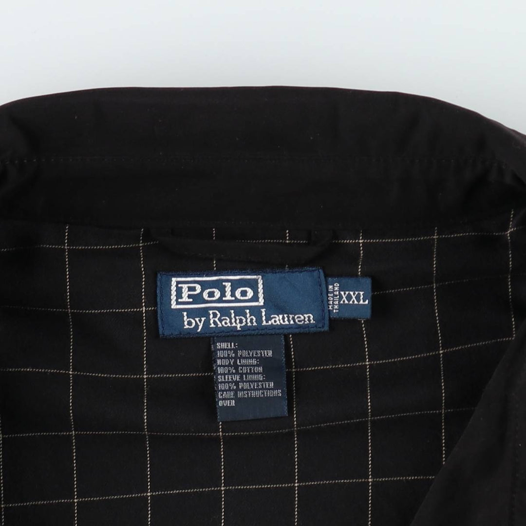 Ralph Lauren POLO by Ralph Lauren Swing Top Sports Jacket Men's XXL polyester black type Vintage Second Hand