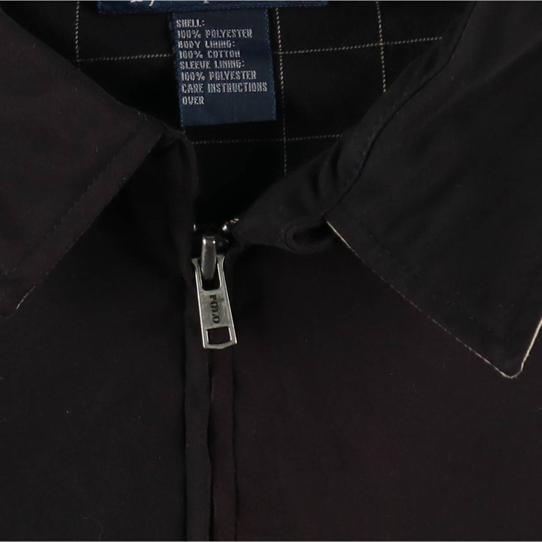 Ralph Lauren POLO by Ralph Lauren Swing Top Sports Jacket Men's XXL polyester black type Vintage Second Hand