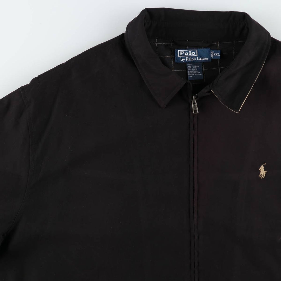 Ralph Lauren POLO by Ralph Lauren Swing Top Sports Jacket Men's XXL polyester black type Vintage Second Hand