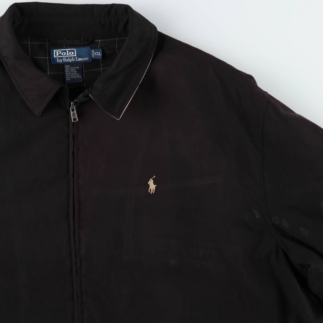 Ralph Lauren POLO by Ralph Lauren Swing Top Sports Jacket Men's XXL polyester black type Vintage Second Hand