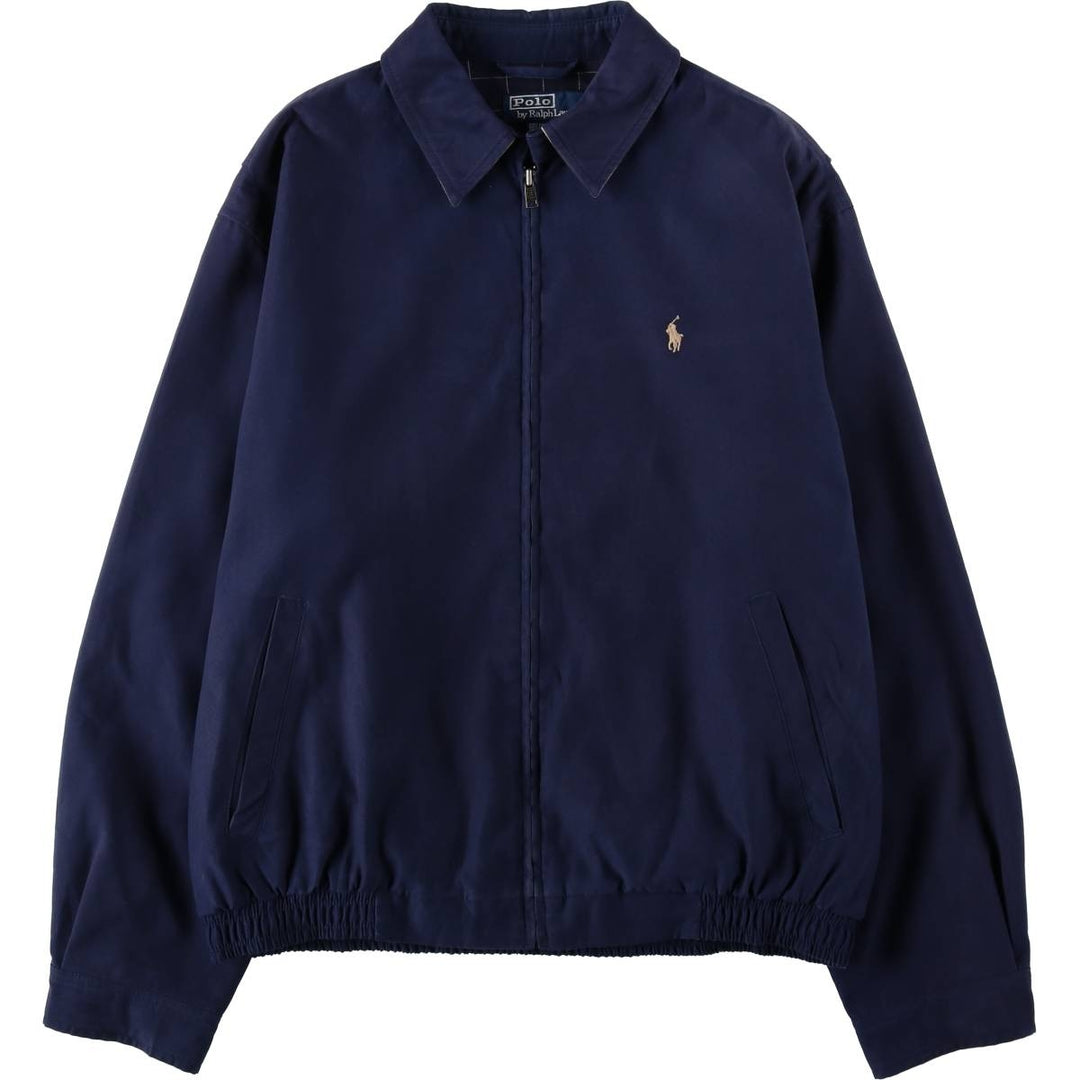Ralph Lauren POLO by Ralph Lauren Swing Top Sports Jacket Men's M polyester Navy blue Vintage Second Hand