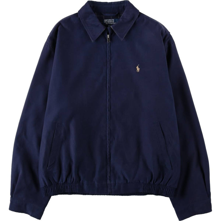 Ralph Lauren POLO by Ralph Lauren Swing Top Sports Jacket Men's M polyester Navy blue Vintage Second Hand