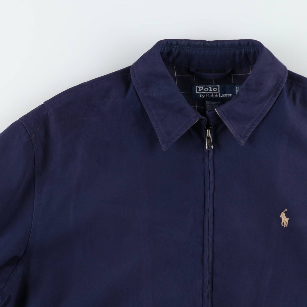 Ralph Lauren POLO by Ralph Lauren Swing Top Sports Jacket Men's M polyester Navy blue Vintage Second Hand