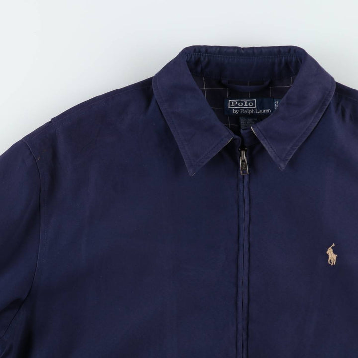 Ralph Lauren POLO by Ralph Lauren Swing Top Sports Jacket Men's M polyester Navy blue Vintage Second Hand