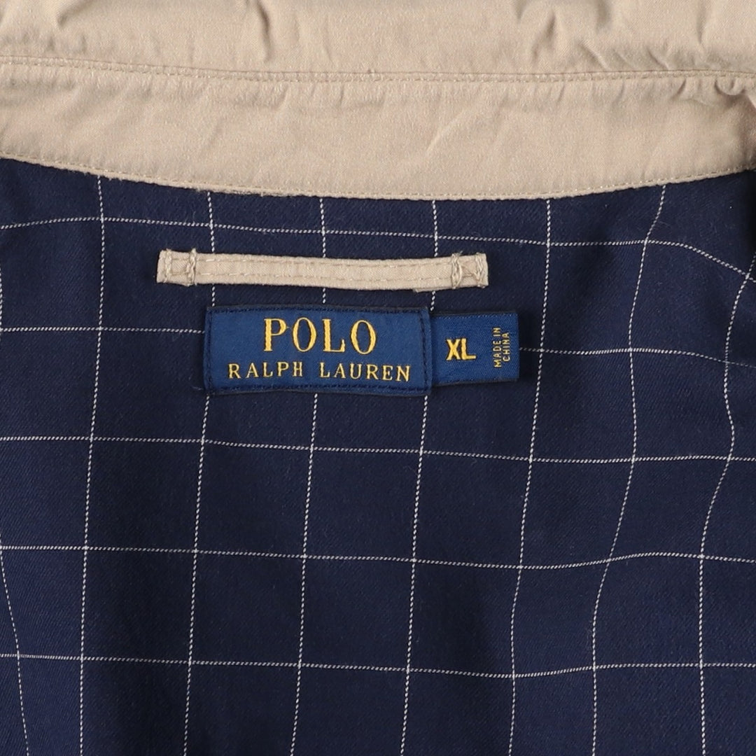 Ralph Lauren POLO RALPH LAUREN Swing Top Sports Jacket Men's XL polyester Beige type Vintage Second Hand