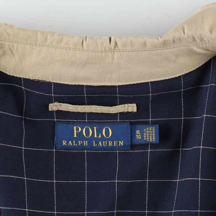 Ralph Lauren POLO RALPH LAUREN Swing Top Sports Jacket Men's XL polyester Beige type Vintage Second Hand