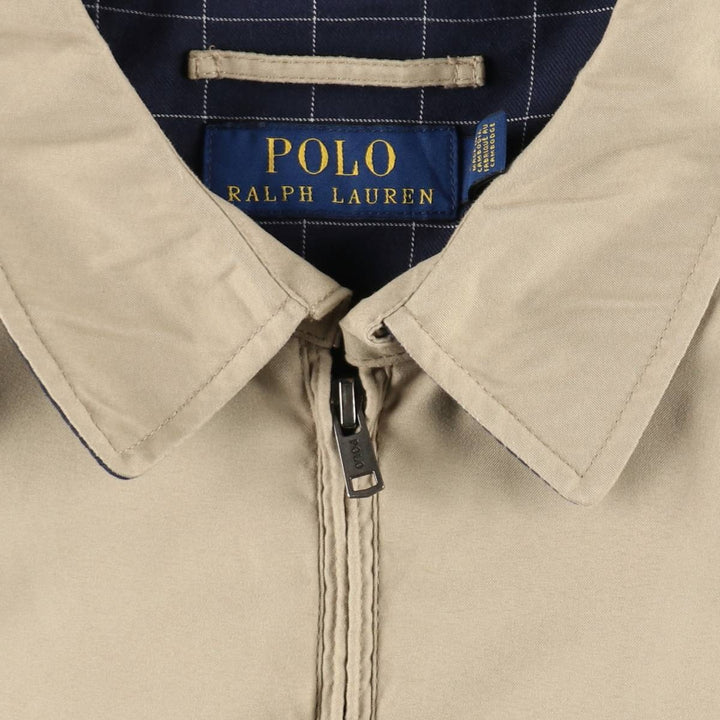 Ralph Lauren POLO RALPH LAUREN Swing Top Sports Jacket Men's XL polyester Beige type Vintage Second Hand