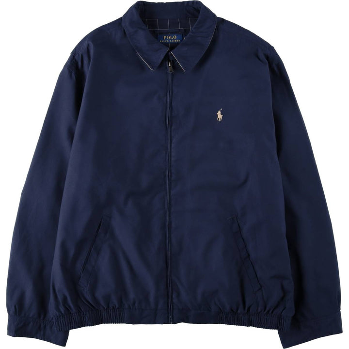 Ralph Lauren POLO RALPH LAUREN Swing Top Sports Jacket Men's XXL polyester Navy blue Vintage Second Hand