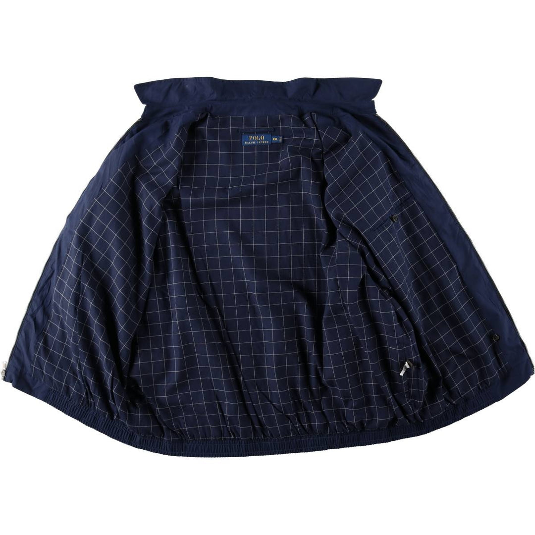 Ralph Lauren POLO RALPH LAUREN Swing Top Sports Jacket Men's XXL polyester Navy blue Vintage Second Hand
