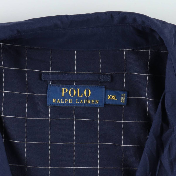 Ralph Lauren POLO RALPH LAUREN Swing Top Sports Jacket Men's XXL polyester Navy blue Vintage Second Hand