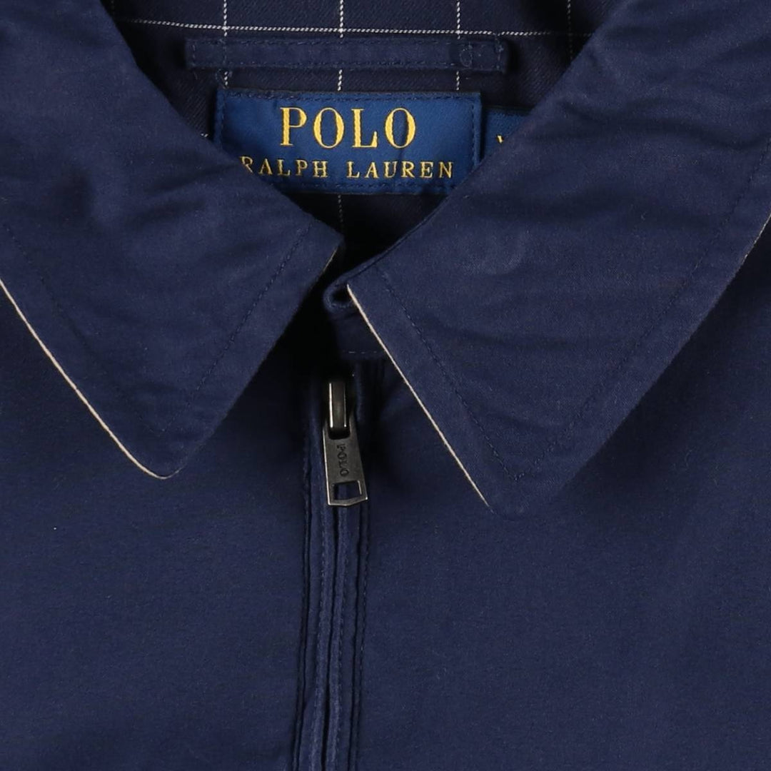 Ralph Lauren POLO RALPH LAUREN Swing Top Sports Jacket Men's XXL polyester Navy blue Vintage Second Hand