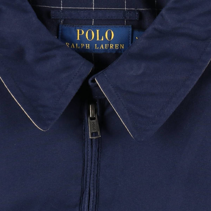 Ralph Lauren POLO RALPH LAUREN Swing Top Sports Jacket Men's XXL polyester Navy blue Vintage Second Hand