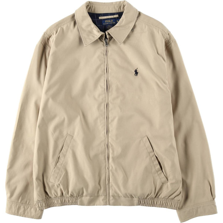 Ralph Lauren POLO RALPH LAUREN Swing Top Sports Jacket Men's XL polyester Beige type Vintage Second Hand