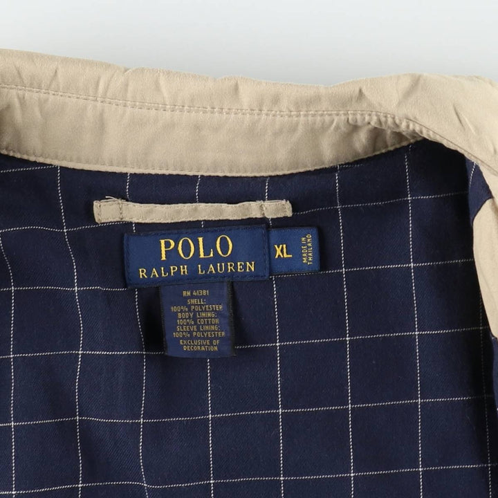 Ralph Lauren POLO RALPH LAUREN Swing Top Sports Jacket Men's XL polyester Beige type Vintage Second Hand