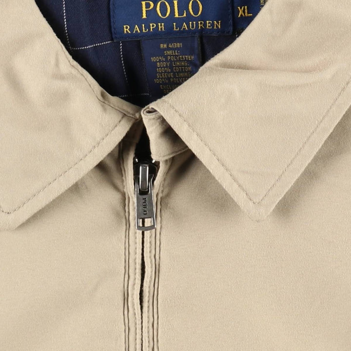 Ralph Lauren POLO RALPH LAUREN Swing Top Sports Jacket Men's XL polyester Beige type Vintage Second Hand