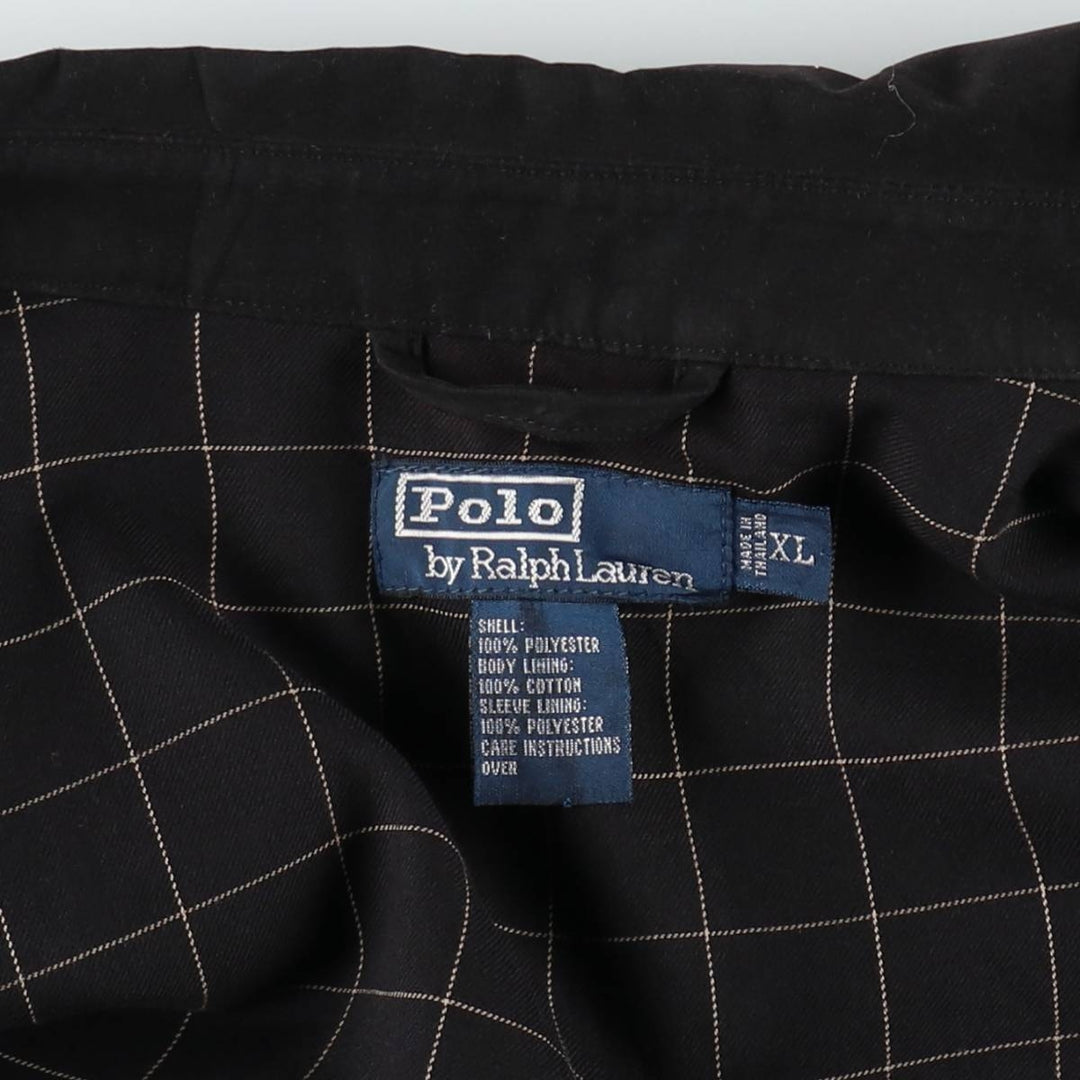 Ralph Lauren POLO by Ralph Lauren Swing Top Sports Jacket Men's XL polyester black type Vintage Second Hand
