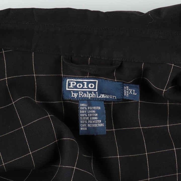 Ralph Lauren POLO by Ralph Lauren Swing Top Sports Jacket Men's XL polyester black type Vintage Second Hand