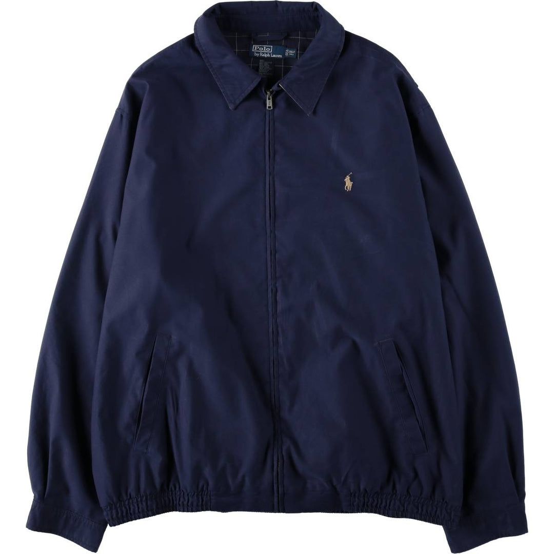 Ralph Lauren POLO by Ralph Lauren Swing Top Sport Jacket, Made in Thailand, Men's XXL equivalent. polyester Navy blue Vintage Second Hand