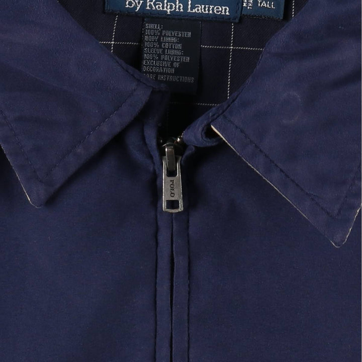 Ralph Lauren POLO by Ralph Lauren Swing Top Sport Jacket, Made in Thailand, Men's XXL equivalent. polyester Navy blue Vintage Second Hand