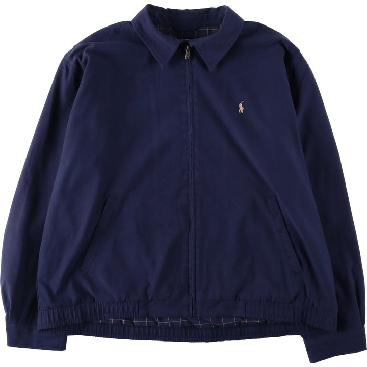 Ralph Lauren POLO by Ralph Lauren Swing Top Sports Jacket Men's XL polyester navy blue type Vintage Second Hand