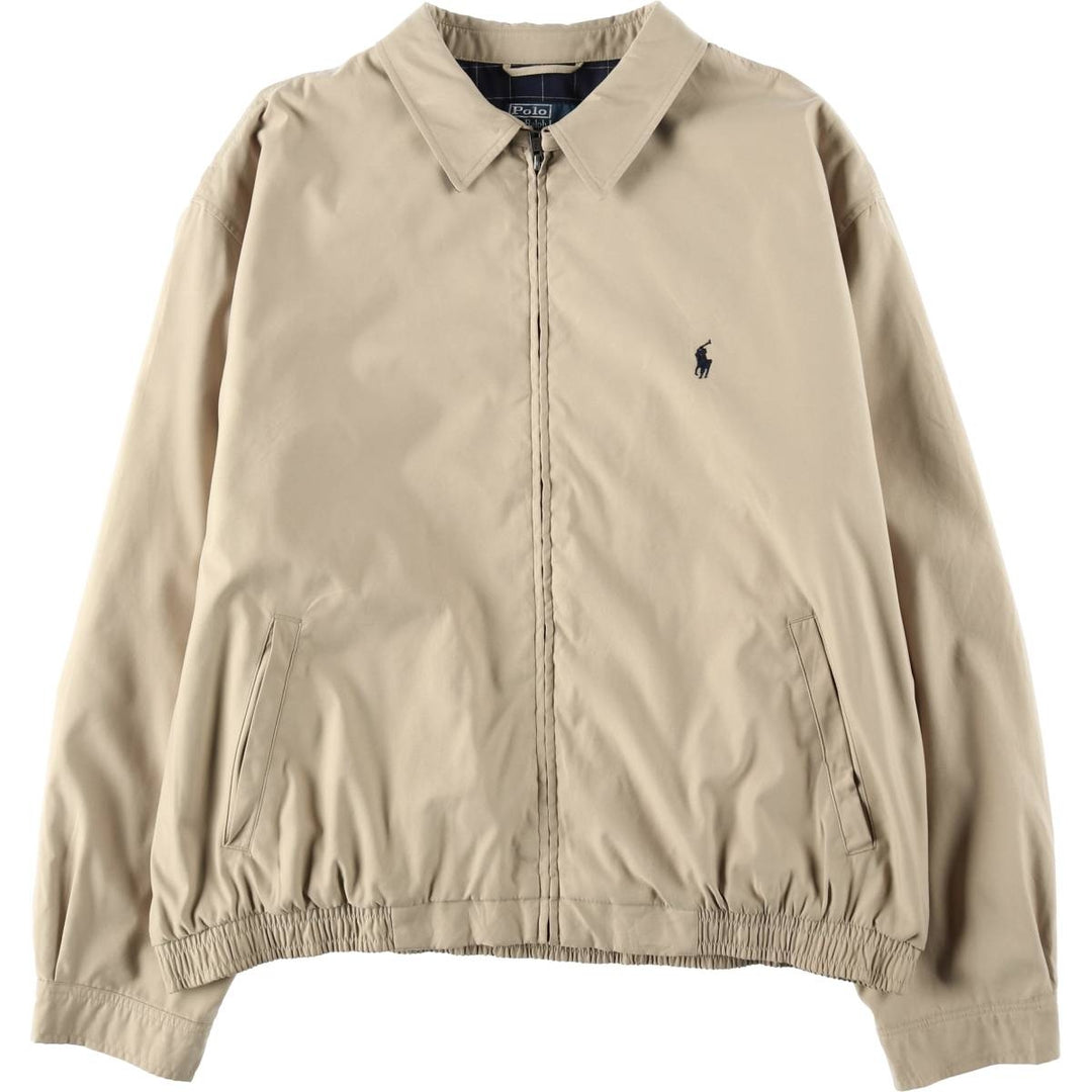 Ralph Lauren POLO by Ralph Lauren Swing Top Sports Jacket Men's XXL polyester Beige type Vintage Second Hand