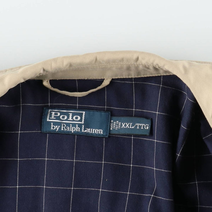 Ralph Lauren POLO by Ralph Lauren Swing Top Sports Jacket Men's XXL polyester Beige type Vintage Second Hand