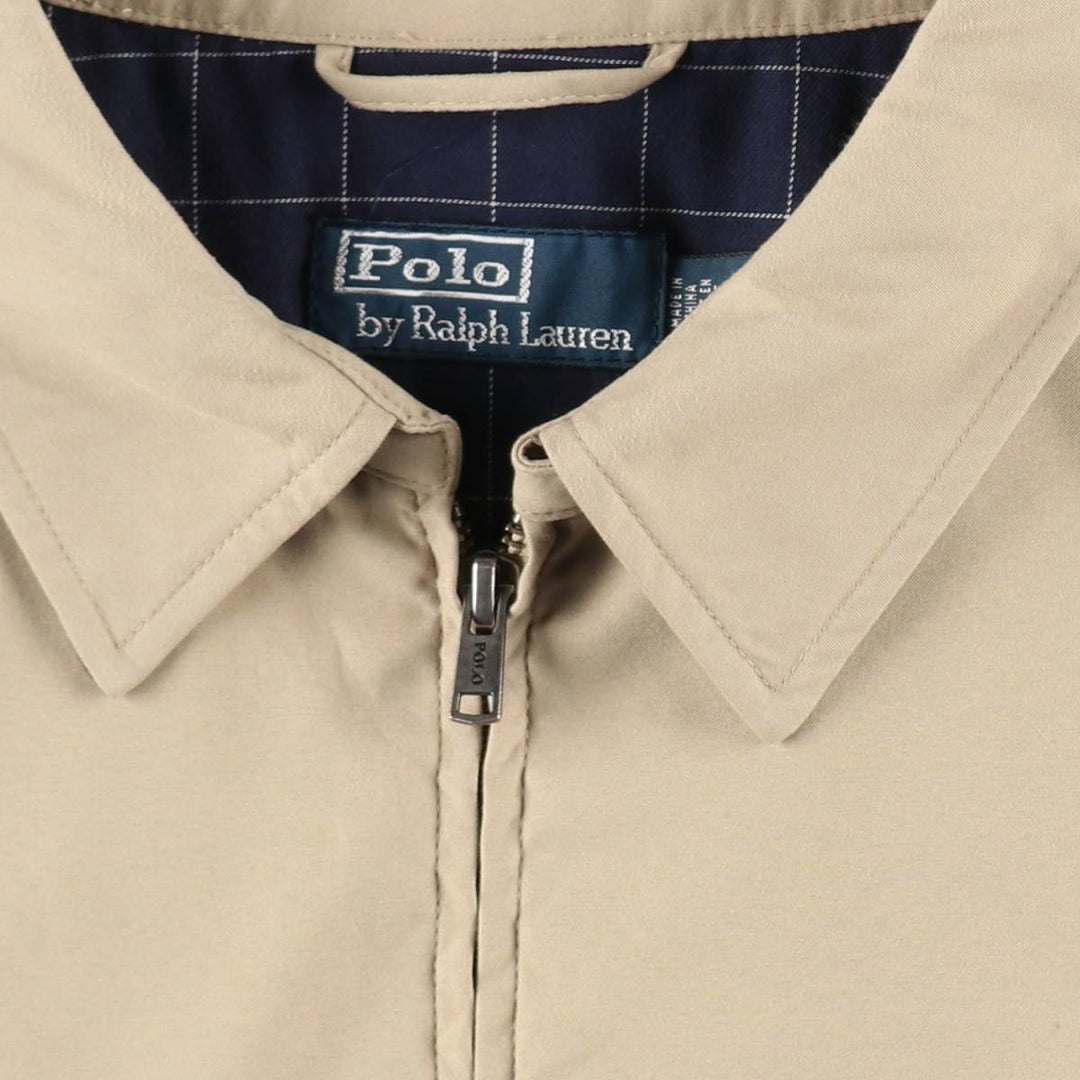 Ralph Lauren POLO by Ralph Lauren Swing Top Sports Jacket Men's XXL polyester Beige type Vintage Second Hand