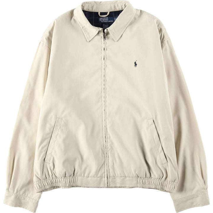 Ralph Lauren POLO by Ralph Lauren Swing Top Sports Jacket Men's XL polyester pale white type Vintage Second Hand