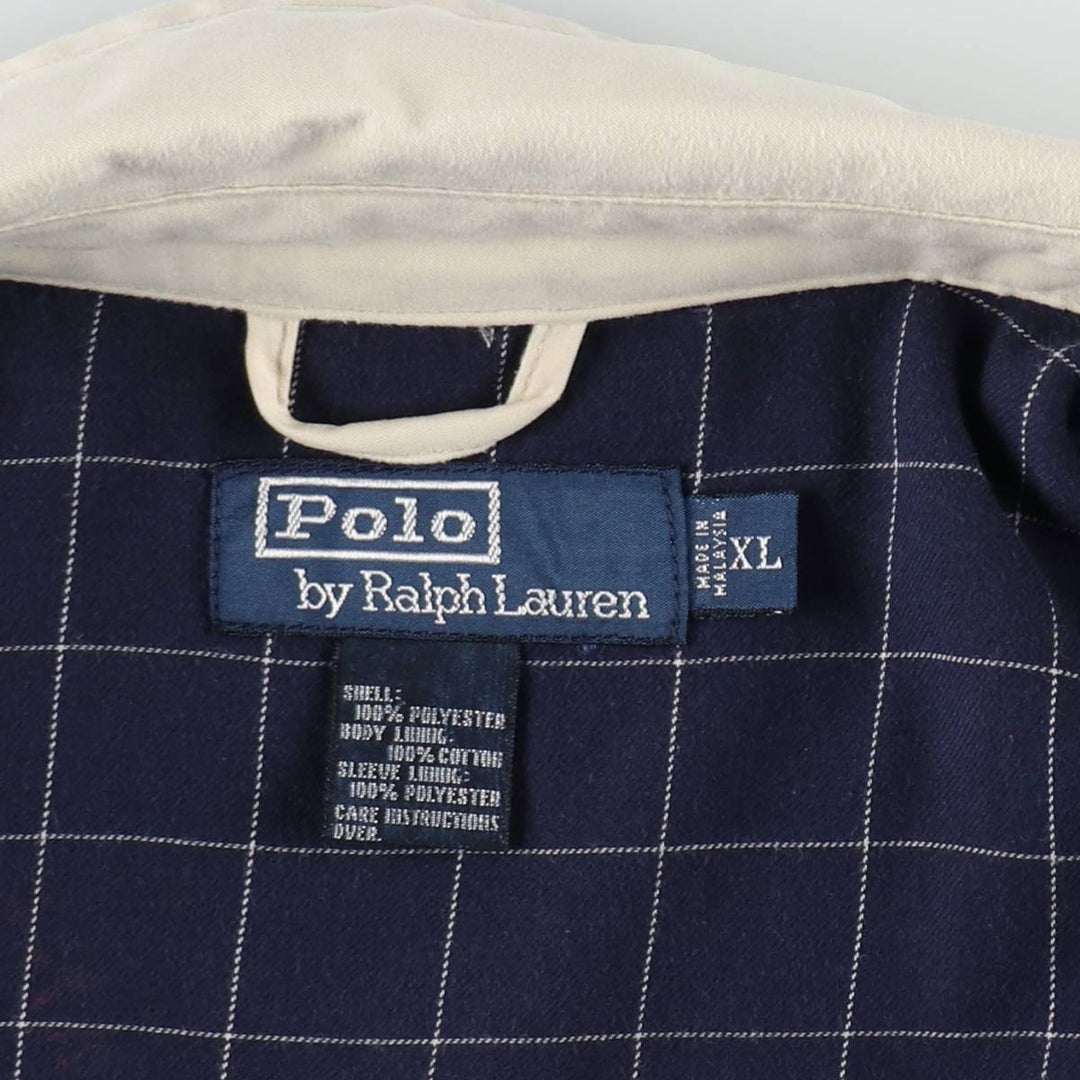 Ralph Lauren POLO by Ralph Lauren Swing Top Sports Jacket Men's XL polyester pale white type Vintage Second Hand