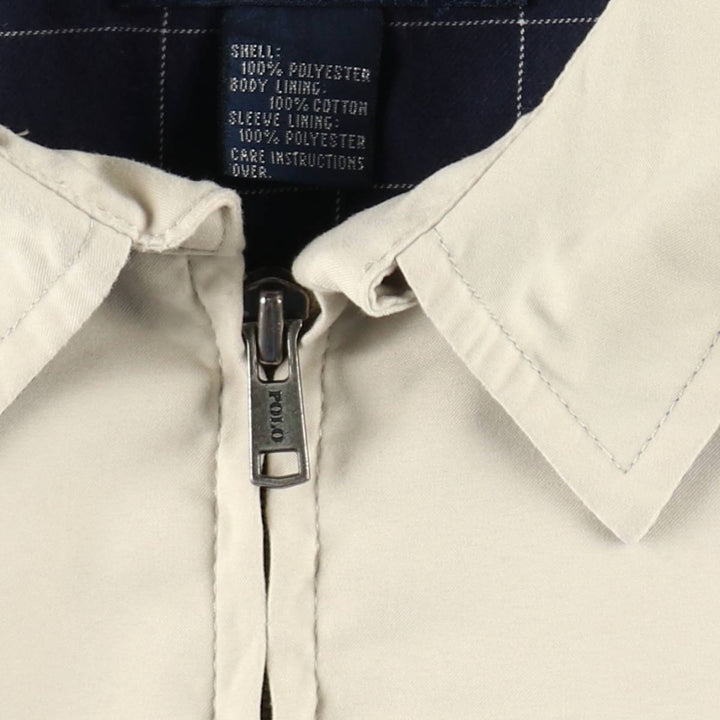 Ralph Lauren POLO by Ralph Lauren Swing Top Sports Jacket Men's XL polyester pale white type Vintage Second Hand