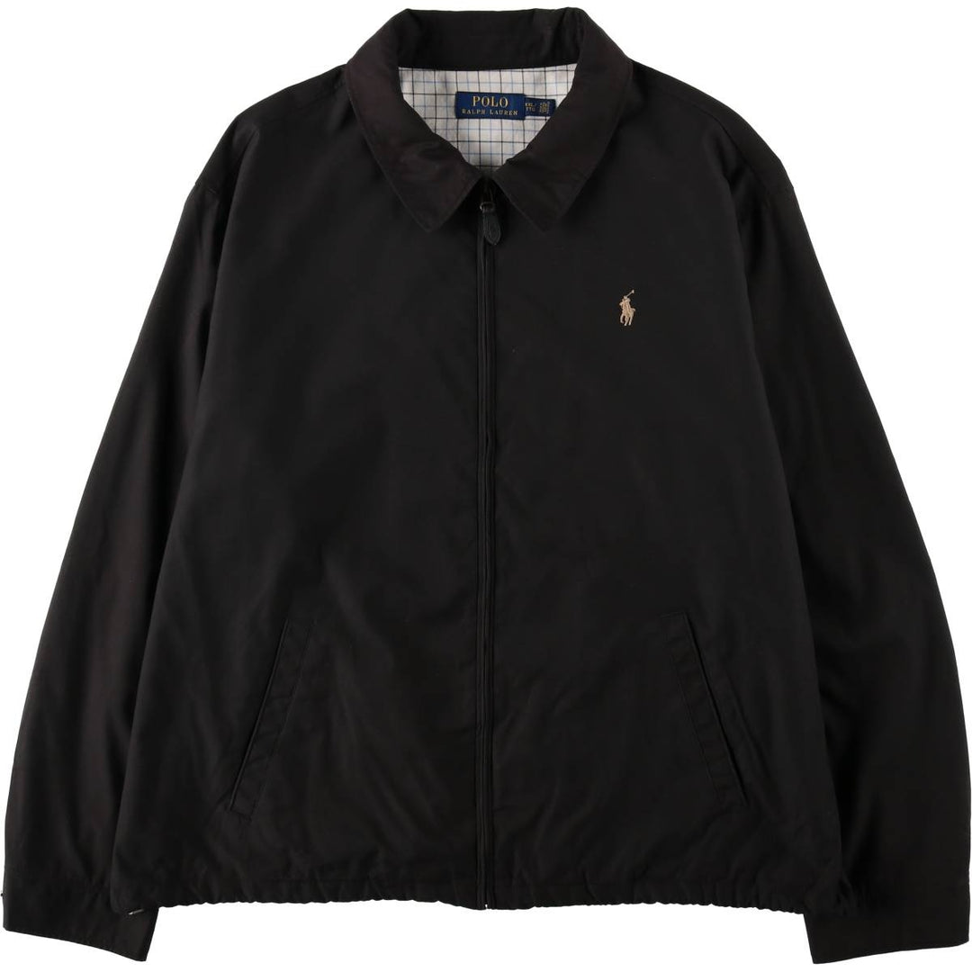 Ralph Lauren POLO RALPH LAUREN Swing Top Sport Jacket, Men's Size XXXL (approx.) polyester black type Vintage Second Hand