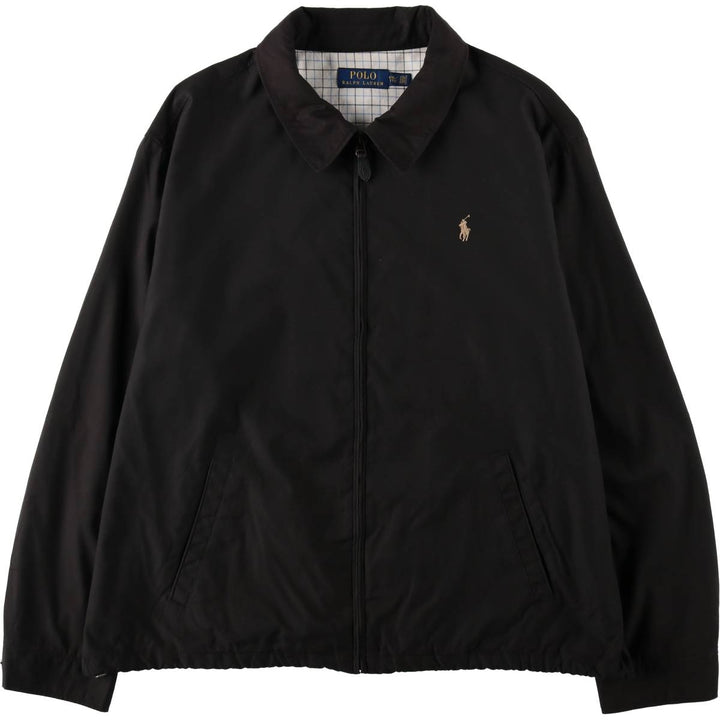Ralph Lauren POLO RALPH LAUREN Swing Top Sport Jacket, Men's Size XXXL (approx.) polyester black type Vintage Second Hand