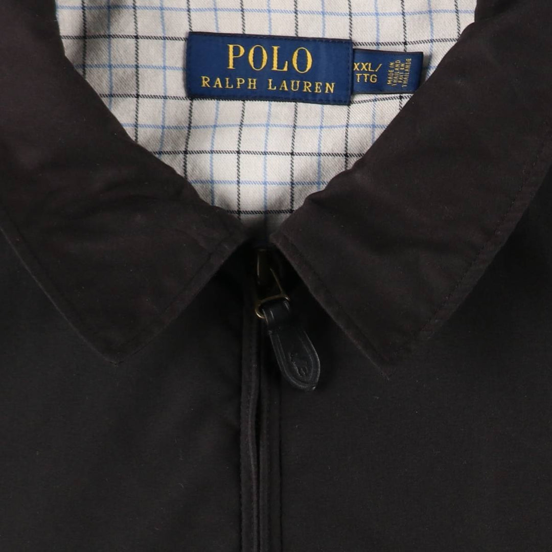 Ralph Lauren POLO RALPH LAUREN Swing Top Sport Jacket, Men's Size XXXL (approx.) polyester black type Vintage Second Hand