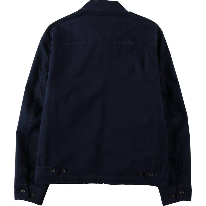 Ralph Lauren POLO RALPH LAUREN Swing Top Sports Jacket Men's M cotton navy blue type Vintage Second Hand