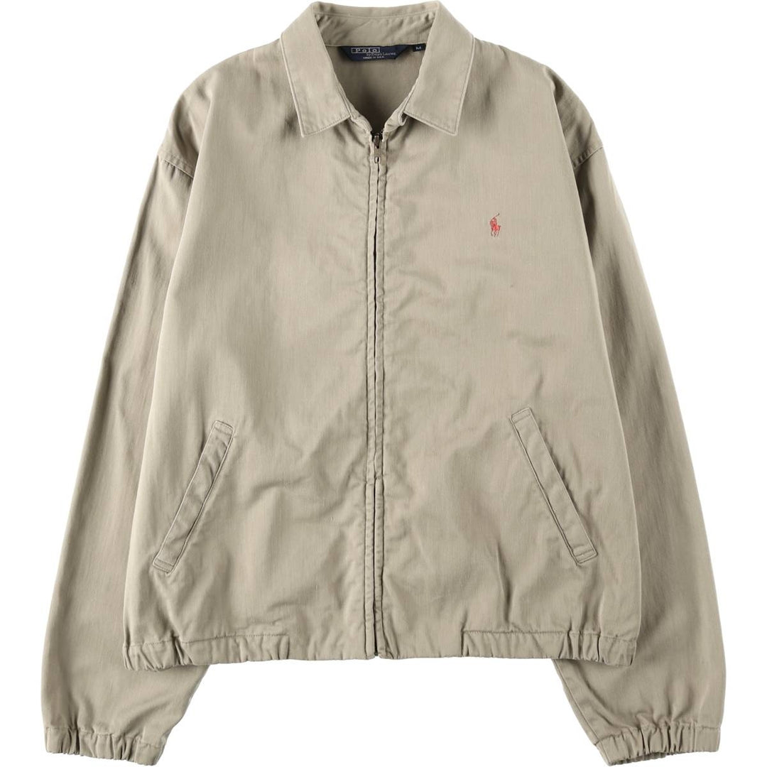 90'S Polo by Ralph Lauren swing top sports jacket, made in the USA, men's size M, vintage unclear Beige type Vintage Second Hand