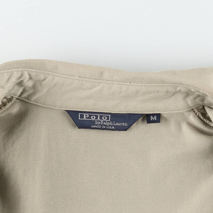 90'S Polo by Ralph Lauren swing top sports jacket, made in the USA, men's size M, vintage unclear Beige type Vintage Second Hand