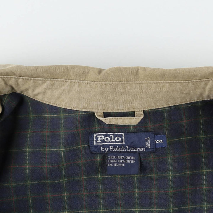 Ralph Lauren POLO by Ralph Lauren Swing Top Sports Jacket Men's XXL cotton Beige type Vintage Second Hand