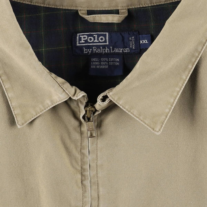 Ralph Lauren POLO by Ralph Lauren Swing Top Sports Jacket Men's XXL cotton Beige type Vintage Second Hand