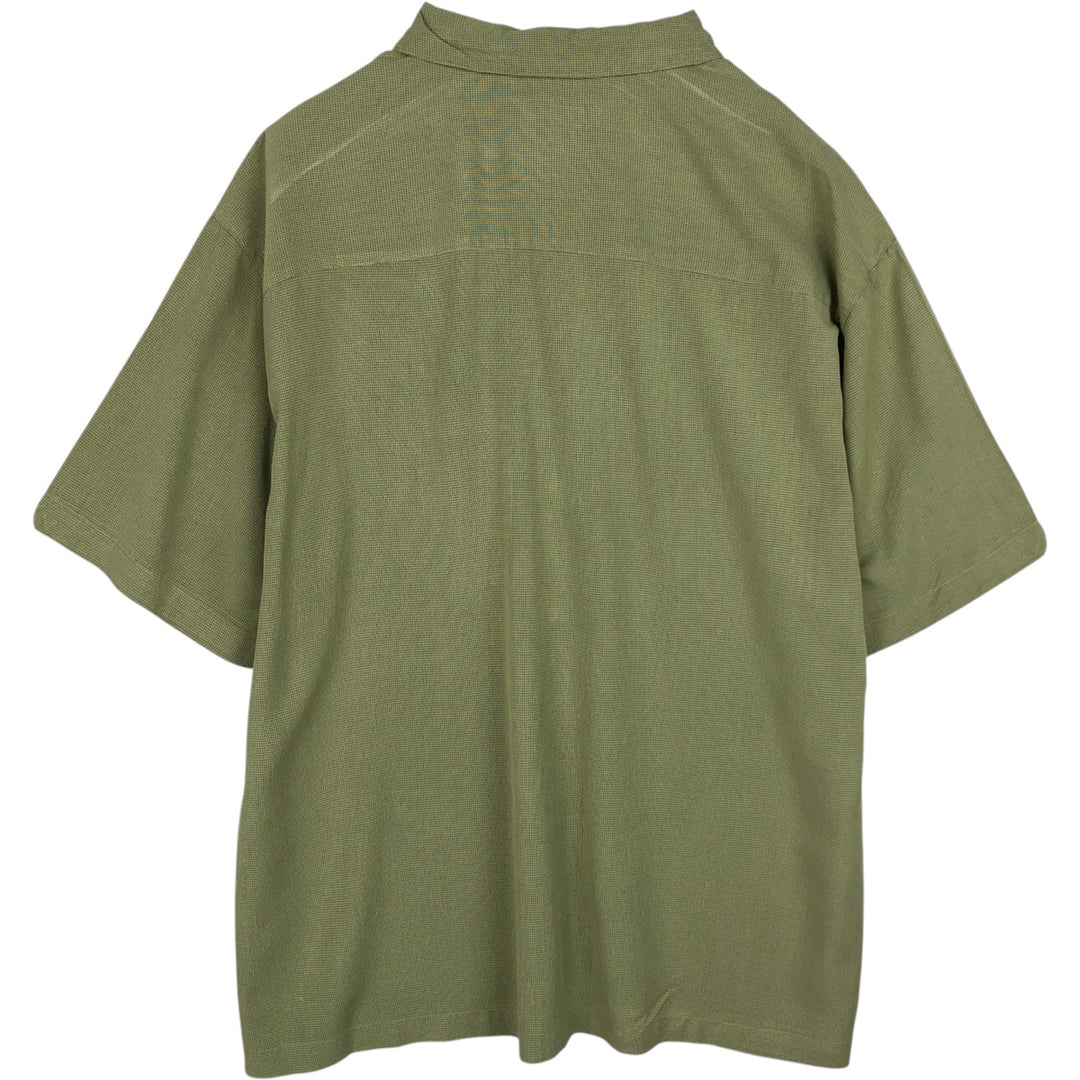 2000'S Woolrich Check Pattern Short-Sleeve Box Shirt, Men's Size XL (approx.) unclear green type Vintage Second Hand