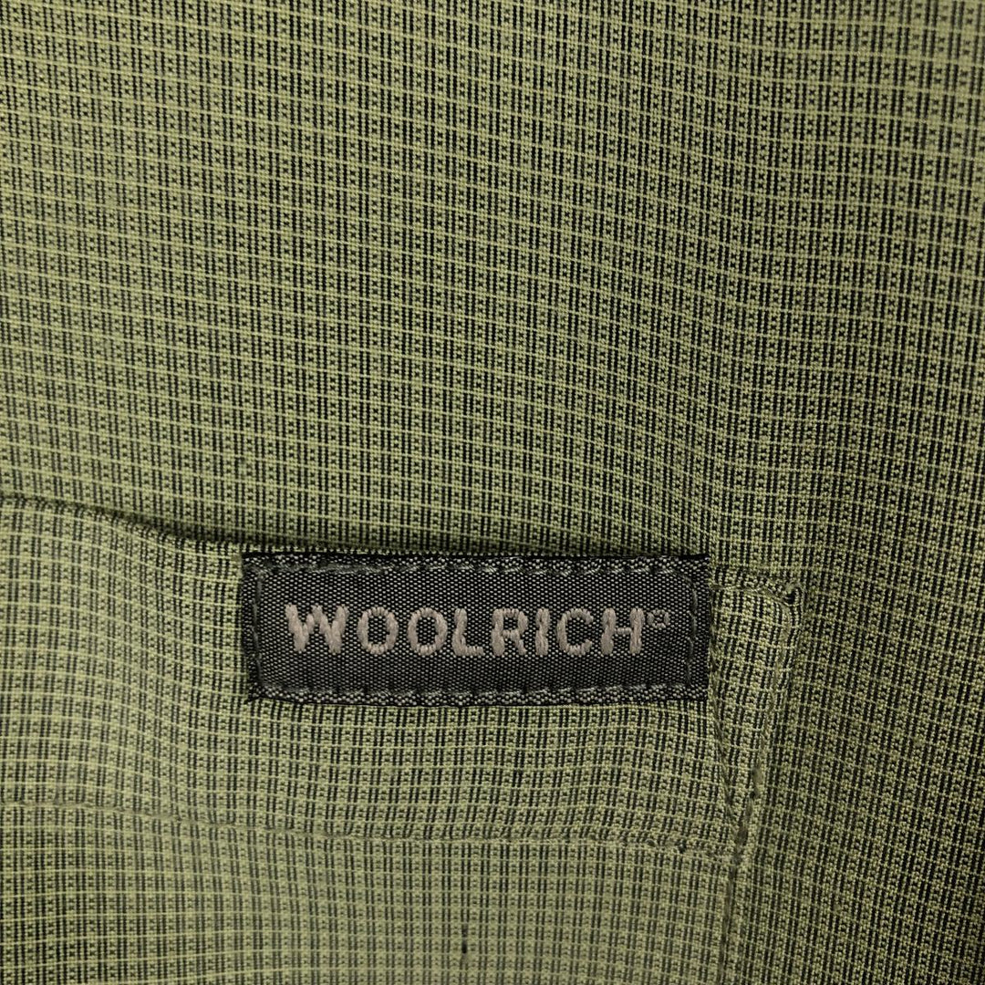 2000'S Woolrich Check Pattern Short-Sleeve Box Shirt, Men's Size XL (approx.) unclear green type Vintage Second Hand